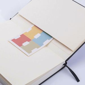 Carnet à spirale personnalisé avec sangle et couverture A5, papier de haute qualité, écologique, logo en feuille d'or, simple et créatif - Product Image 4