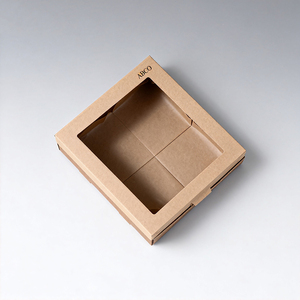 Emballage personnalisé en PVC recyclé avec revêtement UV pour traiteur, boîtes à pâtisserie, pizzas, sandwichs, papier kraft, sans feuille d'aluminium - Product Image 3