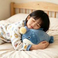 Peluche OEM Animaux marins mignons : Tigre, Baleine, Ourson de mer, Crabe réaliste anti-stress, Coussin Poisson-lampe - Super