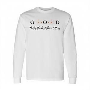 Camiseta de manga larga con las tres letras más bonitas de la historia: Dios. - Product Image 2