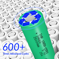 IMREN Asli 2500mah Hijau Original Kapasitas Tinggi IMREN 25RS 18650 2500mAh Baterai Li-ion INR18650 25R Tingkat Pengosongan Tinggi