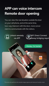 Sinnovo Wi-Fi khóa thông minh nhôm Nhận dạng khuôn mặt mật khẩu vân tay kỹ thuật số cửa điện tử mã thẻ Mã nhà ứng dụng đám mây - Product Image 4