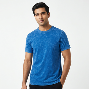 Camiseta de Algodón 100% de Alta Calidad, Estampado Sólido, Corte Recto, Cintura Media, Casual, Corta, con Serigrafía - Product Image 1