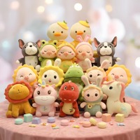 Assortiment de mini-jouets en peluche animaux, porte-clés décoratifs pour bébés, petits animaux en peluche en vrac, prix de carnaval, éducatifs, unisexe