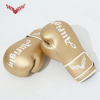 Gants de boxe MMA pour enfants/adultes, couleur dorée, gants de combat de qualité supérieure pour l'entraînement au MMA, à la boxe et au Sanda