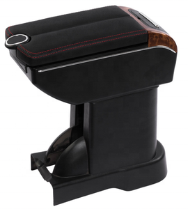 Caja de Almacenamiento para Reposabrazos de Consola Central de Coche Francés en Piel Sintética Negra con Diseño USB para Renault <span class=keywords><strong>Kwid</strong></span> - Product Image 4