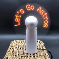 Nuovo Ventilatore Portatile Programmabile con Messaggio Personalizzato LED Colorato per Pubblicità Promozionale