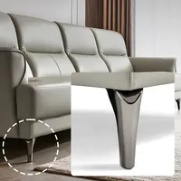 4 pièces pieds de meubles en métal bricolage canapé pieds support TV lit salle de bain armoire coiffeuse jambe avec vis fer