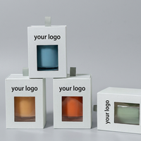 Boîtes à bougies en papier écologiques, emballage de luxe, logo en relief, forme personnalisée, boîte rigide pour bougies, boîte cadeau pour cadeaux d'aromathérapie