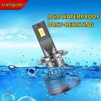 Ampoules Phares LED M8 130W 12000LM Super Lumineuses pour Voitures, Éclairage Auto Haute Puissance H3 H4 H7 9005 9006 6000K