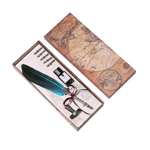 Bolígrafo de caligrafía retro con logotipo personalizado, bolígrafo de inmersión de plumas vintage con diseño creativo para arte de pluma personalizado - Product Image 4