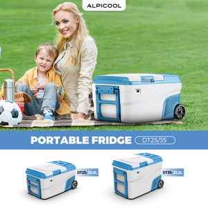 Mini réfrigérateur portable à énergie solaire, rechargeable par énergie solaire, AC/DC, congélateur mobile pour voiture, camping - Product Image 1