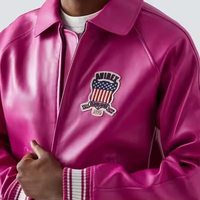 Blouson Bomber Vintage Personnalisé OEM pour Homme avec Patch Brodé, Fermeture Éclair, Manches et Ourlet Côtelés, Logo Frontal Style Urbain, Coupe-Vent