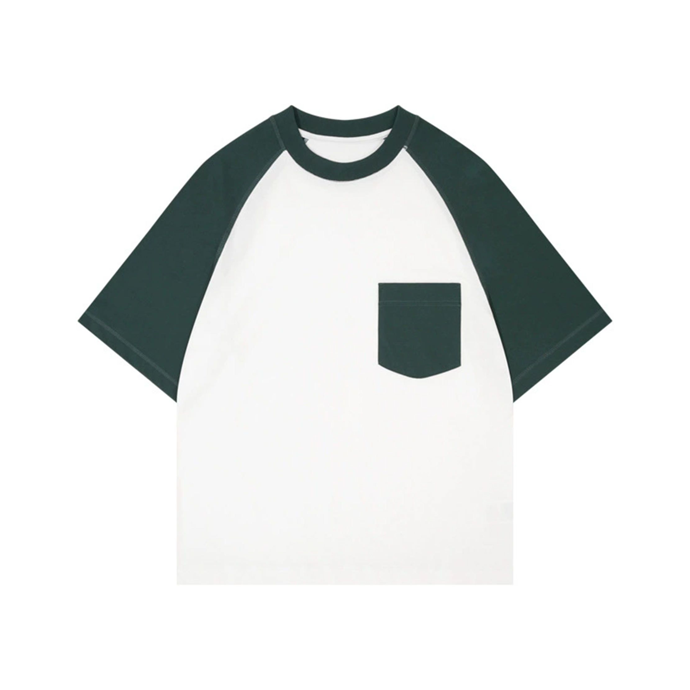 white-dark green