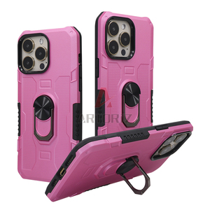 Custodia per telefono con cavalletto per samsung <span class=keywords><strong>galaxy</strong></span> a03s <span class=keywords><strong>cover</strong></span> hybrid antiurto kickstand ring phone case - Product Image 1