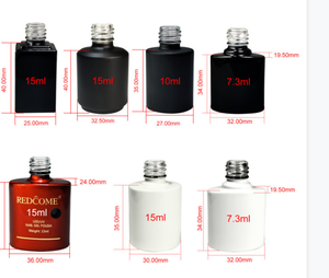 Cco-esmalte de uñas en gel uv, herramientas de Salón al por mayor, 10ml, 15 ml, negro, botella vacía - Product Image 2