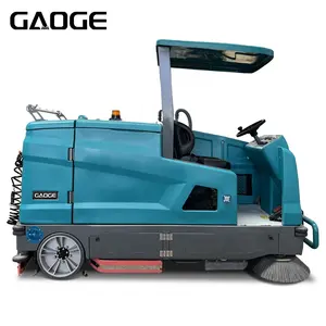 Gaoge GA09 Automatic 1100/1450MM Road Cleaning Leaves Road Washing Floor Sweeper And Scrubber Large Floor Driving Machine