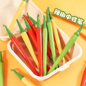 Stylo gel Chili Pepper 0,5 mm, coque en plastique, outil d'écriture pour le bureau et l'école - Product Image 1