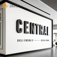 Lettres personnalisées de logo en PVC acrylique mat pour la publicité d'entreprise Signalisation de vitrine et conception de marque murale pour les hôpitaux
