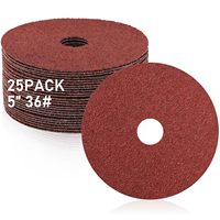 Disque en fibre 982C de précision en céramique à grain façonné, trou central de 5 po x 7/8 po, pour meuleuses d'angle