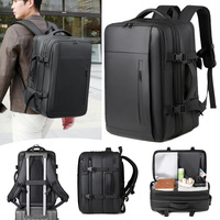 Sac à dos pour ordinateur portable Oxford personnalisé, géométrique, antivol, avec port USB, étanche, pour l'extérieur, avec compression intégrée pour le voyage