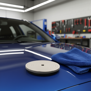 Disques de polissage en coton matelassé Fervi de 6 pouces de diamètre pour le detailing automobile - Product Image 3