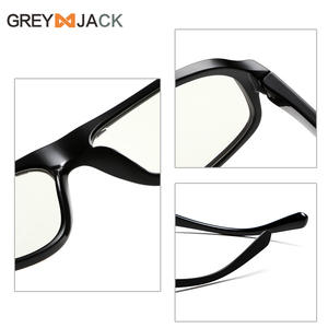 Gafas Anti Luz Azul Grey Jack, Montura TR90, Lentes de PC para Adultos, Cara Redonda, Primavera 2025 K040OP - Product Image 3