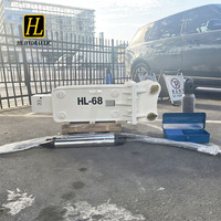 Brise-roche hydraulique silencieux HL68 SB40 avec composant central de roulement durable pour un défonçage efficace du sol