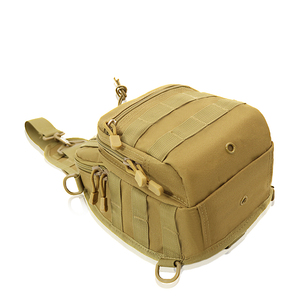 תיק חזה טקטי MOLLE עמיד למים מבד ניילון 600D, תיק גב קומפקטי בצבעי הסוואה לשימוש יומיומי/טיולים - Product Image 5