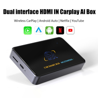 Fuallwin 3-en-1 Carplay Adapter Wireless 8 + 128G Compatible con Android Youtube Auto Multimedia CarPlay TV Box para automóviles