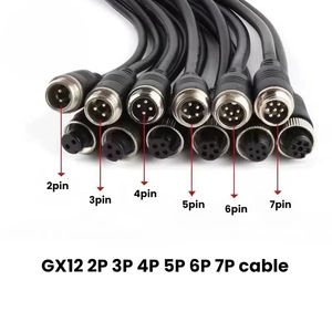 Водонепроницаемый GX12 авиационный штекер и розетка RS765 2-Pin <span class=keywords><strong>3</strong></span>-Pin 4-Pin 5-Pin 6-Pin 7-Pin штекер Женский литой кабель для литья под давлением - Product Image 2