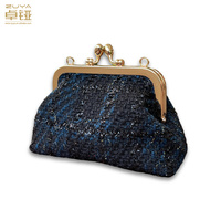 Femmes dames sac à main maquillage pochette 2024 baiser-serrure élégant baiser pièce Clap sacs à main pochette femmes