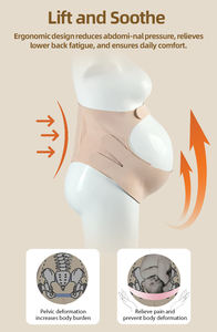 ओट थोक गर्भवती पेट बेल्ट सुरक्षा पेट की जिराडेल बैंड मातृत्व आरामदायक महिला कमर समर्थन बेल्ट - Product Image 5