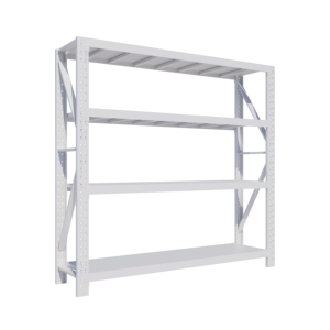 Heavy-Duty 4 Storey Black Bolt Garages Estantes de almacén de plástico de acero ensamblados a medida Estantes apilables contra la corrosión - Product Image 5