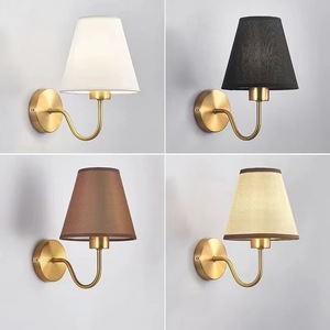 Design Economy Living Room Background <b>Wall</b> <b>Light</b> High Quality Fabric <b>Wall</b> Lamp Bedside Reading Lamp <b>Gold</b> for Hotel - Product Image 4