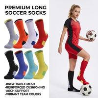 Chaussettes de football personnalisées pour hommes et jeunes, écologiques, à séchage rapide, antidérapantes, avec grip, pour le sport, vente en gros