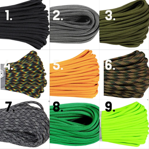 Cordón de paracord hecho a mano con impresión digital, gancho duradero, accesorio para llavero, cuerda ajustable tejida y anudada - Product Image 2