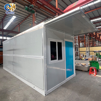 Maison flottante modulaire à 2 étages, structure en acier léger, maison préfabriquée en conteneur maritime préfabriqué