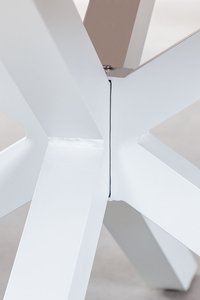 AJUNION Table de <span class=keywords><strong>jardin</strong></span> rectangulaire en aluminium bois meubles de restaurant Table à manger d'extérieur pour <span class=keywords><strong>6</strong></span> <span class=keywords><strong>personnes</strong></span> - Product Image 6