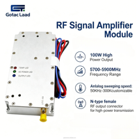 Module amplificateur de puissance RF personnalisé 100W 5700-5900Mhz pour système de défense RF FPV, détection de drones, modules sans fil et RF