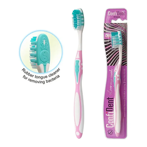 Brosse à dents dentaire à poils souples adulte spécification standard <span class=keywords><strong>en</strong></span> plastique emballé antidérapant de vente chaude - Product Image 1