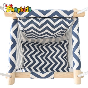 เก้าอี้ชิงช้าเด็กแบบแขวนผ้าใบ ปลอดภัยสำหรับใช้ในร่มและกลางแจ้ง รุ่น W01D201 - Product Image 2