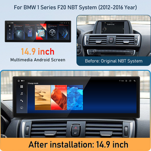 Lecteur multimédia Android 14,9 pouces pour voiture, GPS, navigation, autoradio pour BMW Série 1 F20 12-16, CarPlay sans fil, Android Auto - Product Image 4