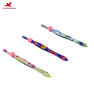 Pince à épiler HQ Mixed Proc Discount à pointe plate, motif floral, revêtement, logo personnalisé, acier inoxydable, écologique, pour sourcils - Product Image 1