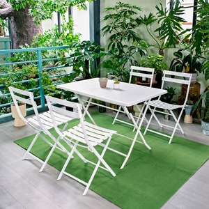 Wholesale Anti-Corrosion Iron Folding Dining <strong>Set</strong>, Space Saving Foldable Outdoor Furniture for <strong>Bistro</strong> Restaurant Patio - Product Image 4
