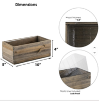 Jardinière en bois pour fleurs et légumes, bac à plantes pour jardin