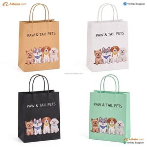 Low Price Fruit Kraft &amp; Offset <strong>Paper</strong> Customized High-end Large-sized Takeaway Bag with Film Lamination and Handle - Product Image 2