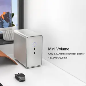 Nhỏ Máy tính để bàn máy tính Mini PC trường hợp i3 i5 i7 Máy tính để bàn PC mini máy tính chơi game PC cho văn phòng giáo dục hỗ trợ sạc không dây