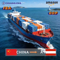 Agent de transport maritime vers l'Allemagne, agent logistique de la Chine vers l'Autriche, DDP porte-à-porte, LCL, FCL