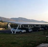 Solutions solaires commerciales pour terrains ouverts, structure étanche, conception personnalisée, système d'installation photovoltaïque BIPV pour carport solaire